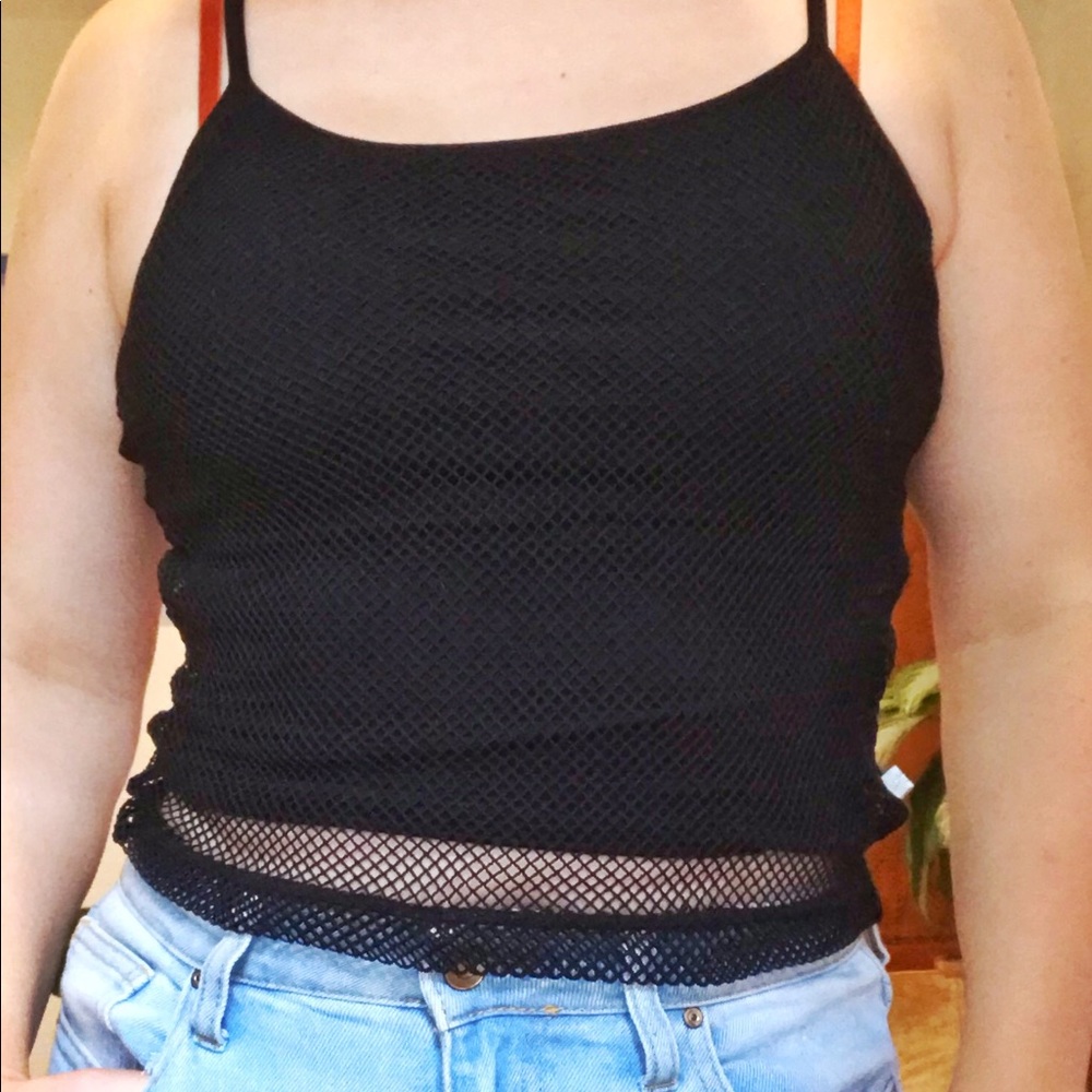 Limited Too Vintage Fishnet Top